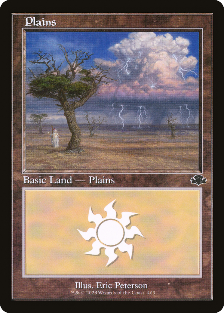 Plains (DMR-403) (Retro Frame) [Dominaria Remastered] Foil