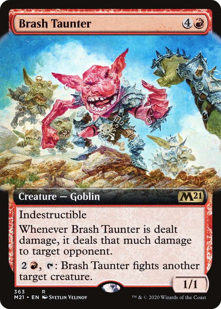 Brash Taunter (Extended Art) (M21-363) [Core Set 2021]