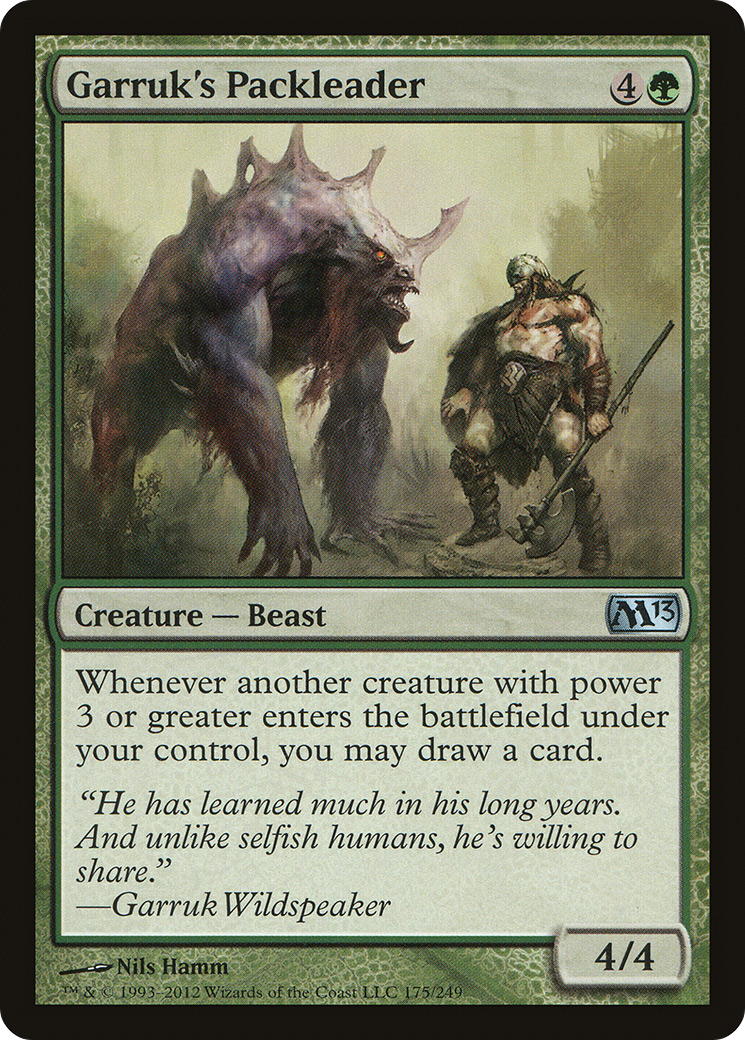 Garruk's Packleader (M13-175) [Magic 2013] Foil