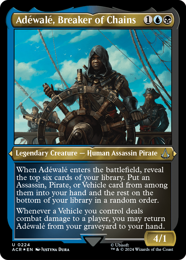 Adewale, Breaker of Chains (Foil Etched) (ACR-224) [Assassin's Creed] Foil