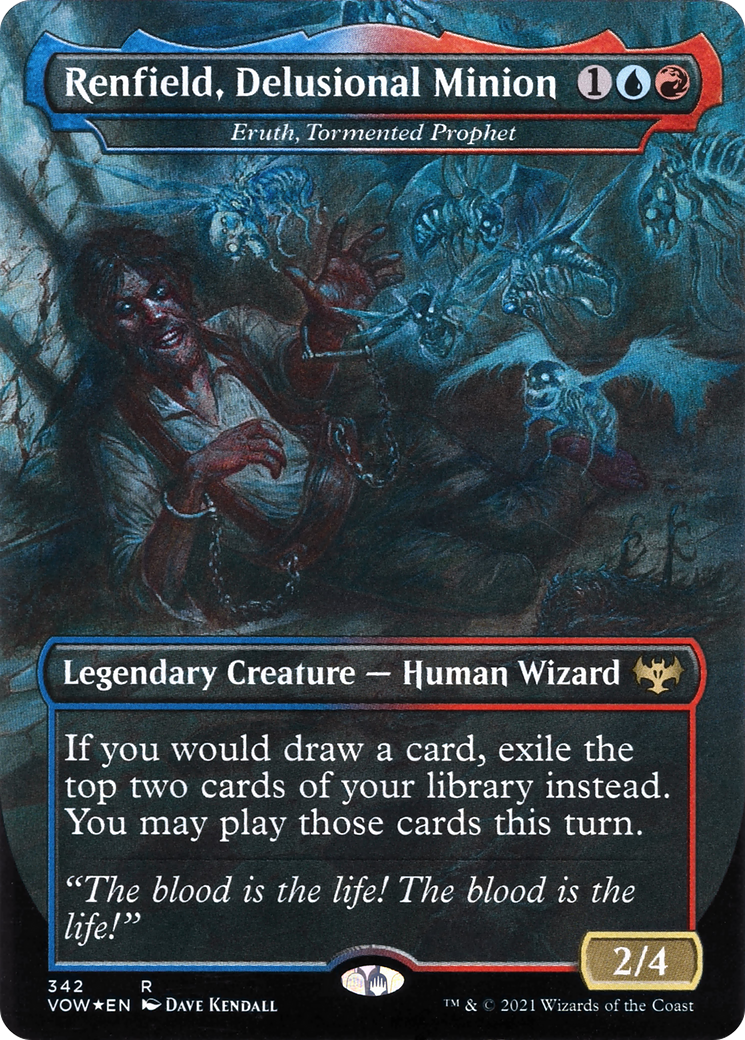 Renfield, Delusional Minion - Eruth, Tormented Prophet (VOW-342) (Borderless) [Innistrad: Crimson Vow]
