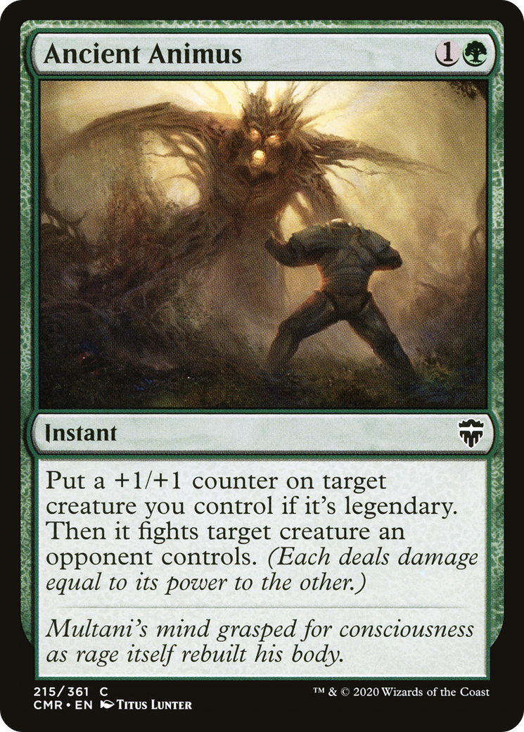 Ancient Animus (CMR-215) [Commander Legends] Foil
