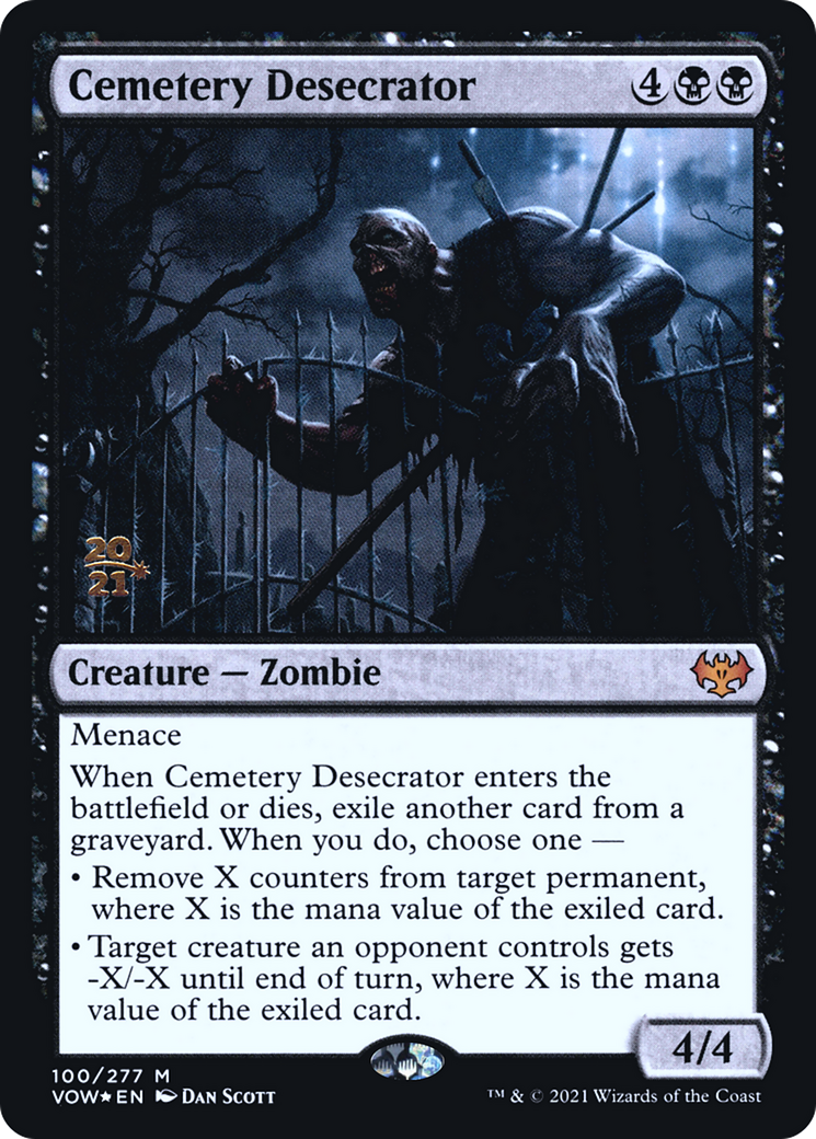 Cemetery Desecrator (PRE-100) [Innistrad: Crimson Vow Promos] Foil