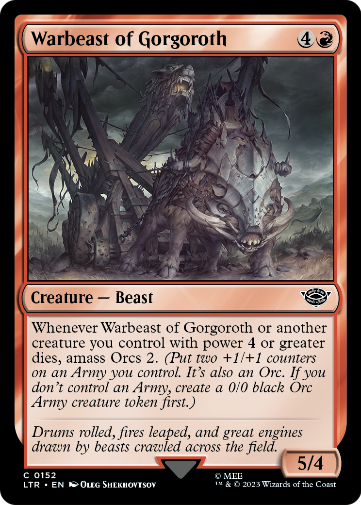 Warbeast of Gorgoroth (LTR-152) [The Lord of the Rings: Tales of Middle-earth] Foil