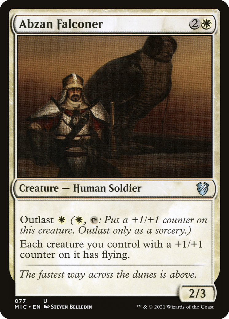Abzan Falconer (MIC-077) [Midnight Hunt Commander]