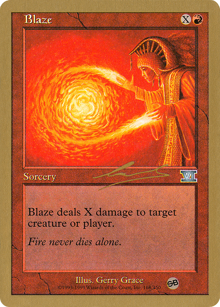 Blaze - 2000 Nicolas Labarre (6ED) (SB) [World Championship Decks 2000]