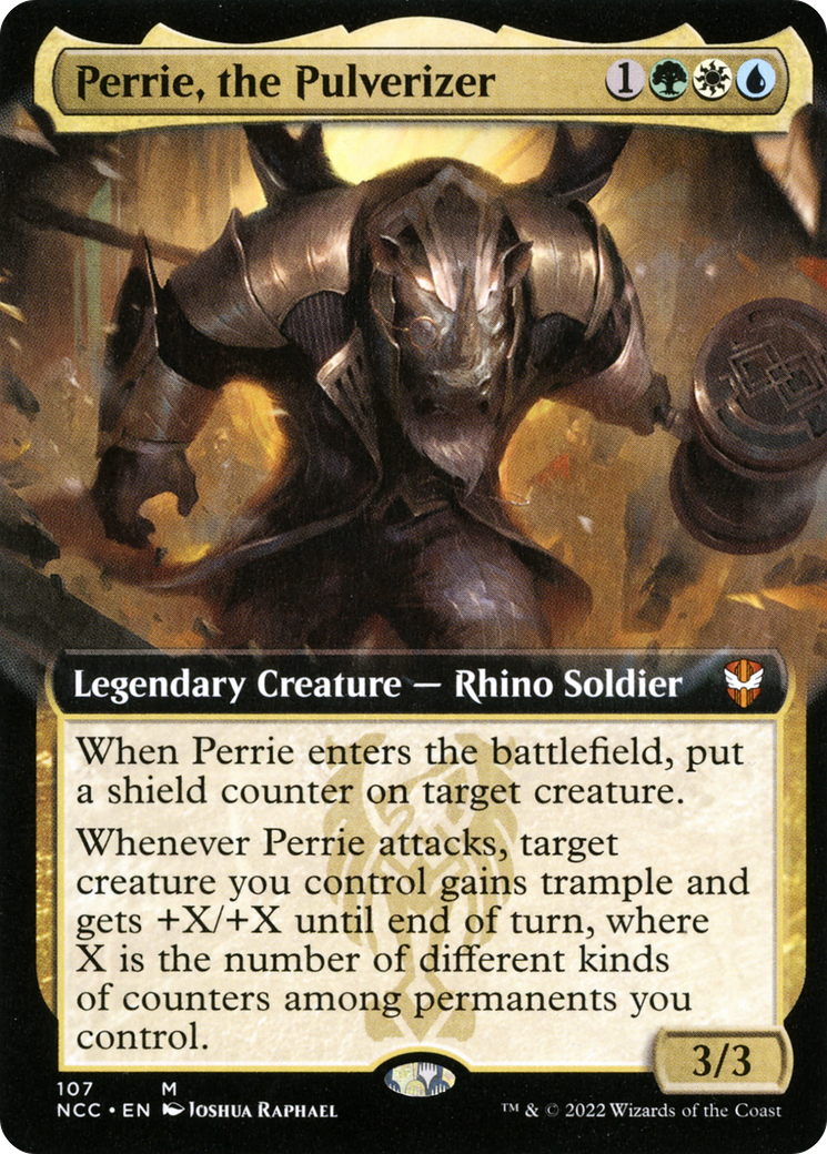 Perrie, the Pulverizer (Extended Art) (NCC-107) [New Capenna Commander]