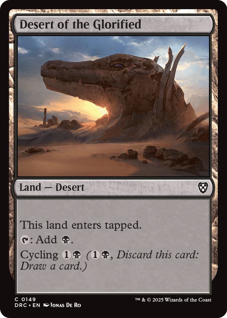 Desert of the Glorified (DRC-149) [Commander: Aetherdrift]