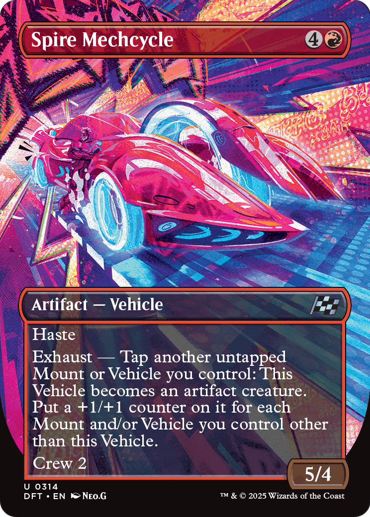 Spire Mechcycle (Borderless) (DFT-314) [Aetherdrift]