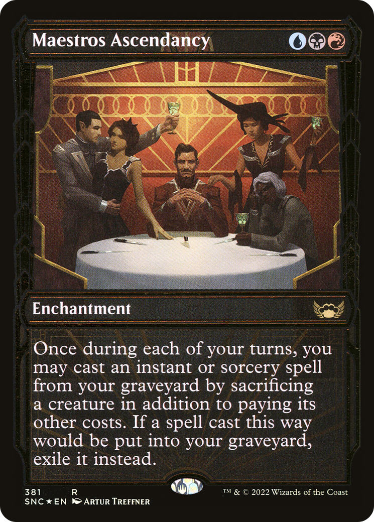 Maestros Ascendancy (Gilded Foil) (SNC-381) (Showcase) [Streets of New Capenna] Foil