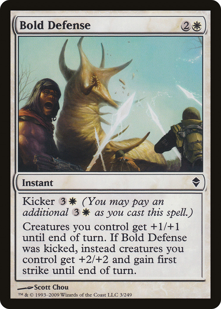 Bold Defense (ZEN-003) [Zendikar] Foil