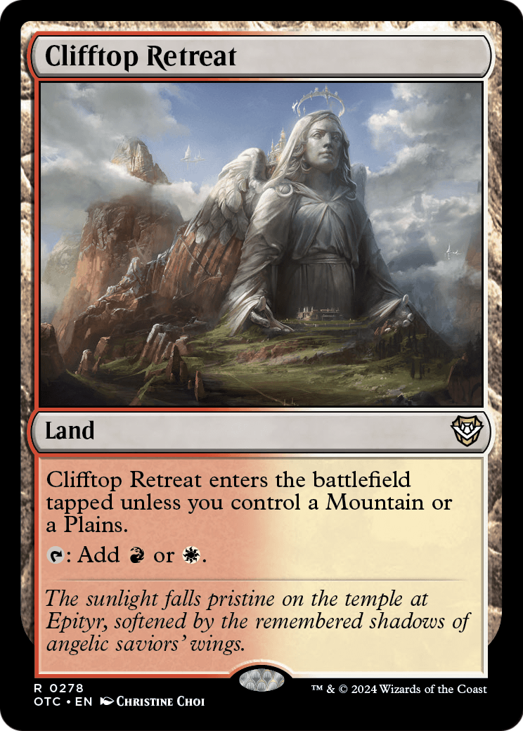 Clifftop Retreat (OTC-278) [Outlaws of Thunder Junction Commander]