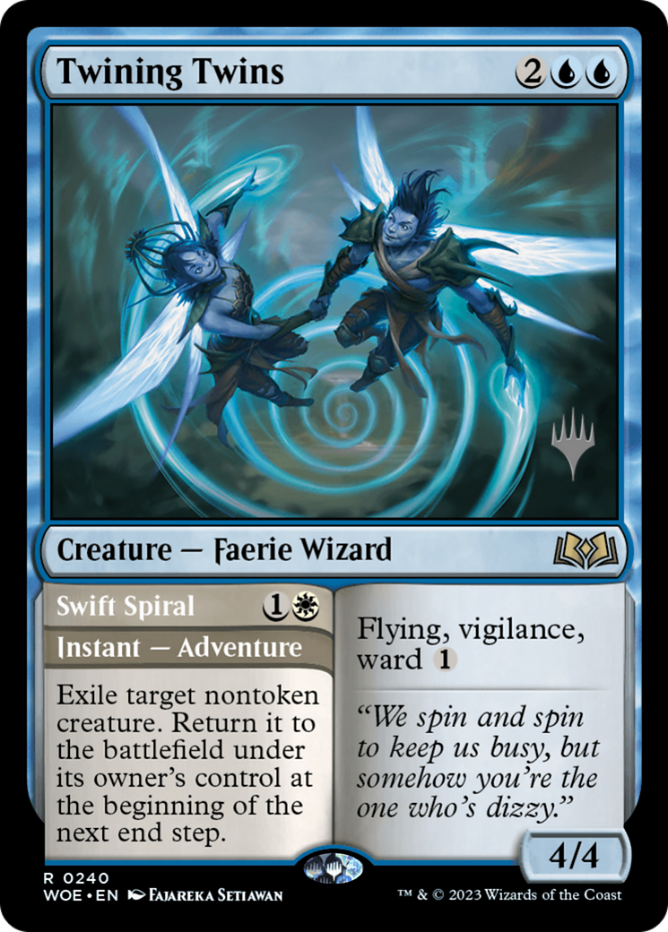 Twining Twins (PPWOE-240) [Promo Pack: Wilds of Eldraine Promos]