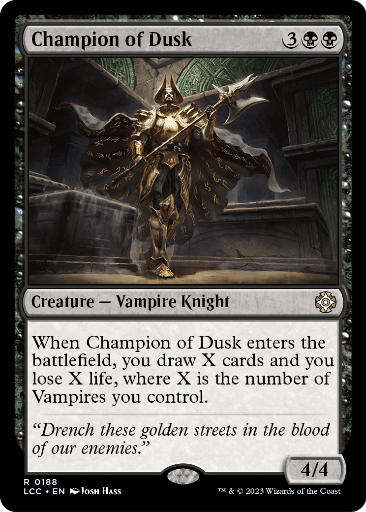 Champion of Dusk (LCC-188) [The Lost Caverns of Ixalan Commander]