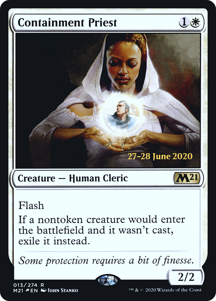 Containment Priest (PRE-13S) [Core Set 2021 Promos] Foil