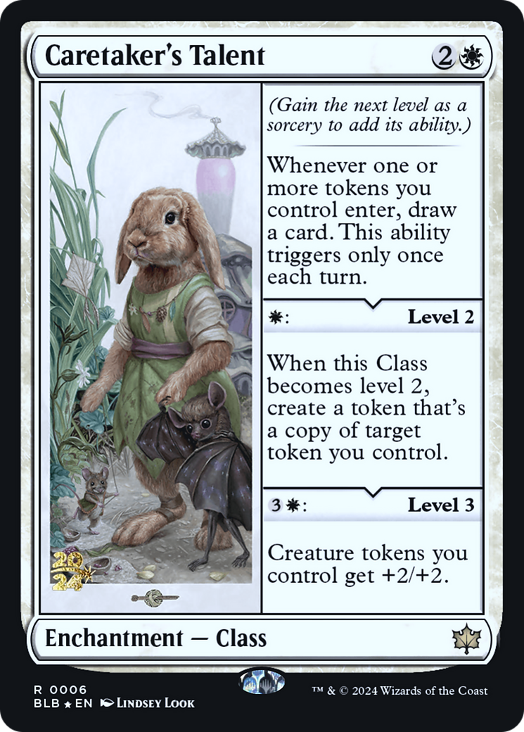 Caretaker's Talent (PRE-006) [Bloomburrow Promos] Foil