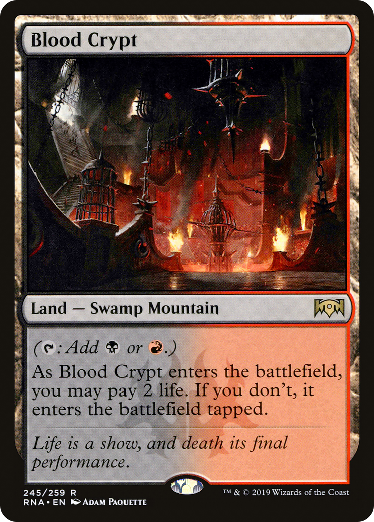 Blood Crypt (RNA-245) [Ravnica Allegiance] Foil