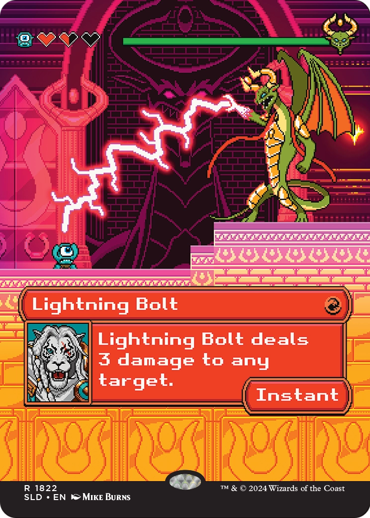 Lightning Bolt (SLD-1822) (Borderless) [Secret Lair Drop] Foil