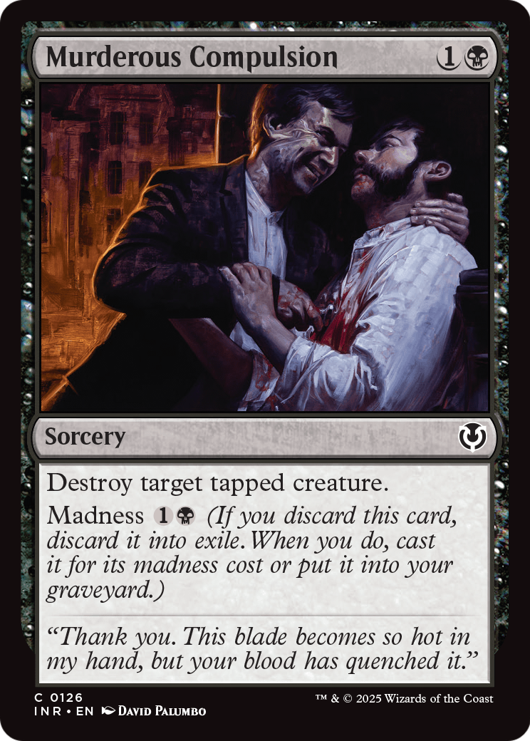 Murderous Compulsion (INR-126) [Innistrad Remastered] Foil