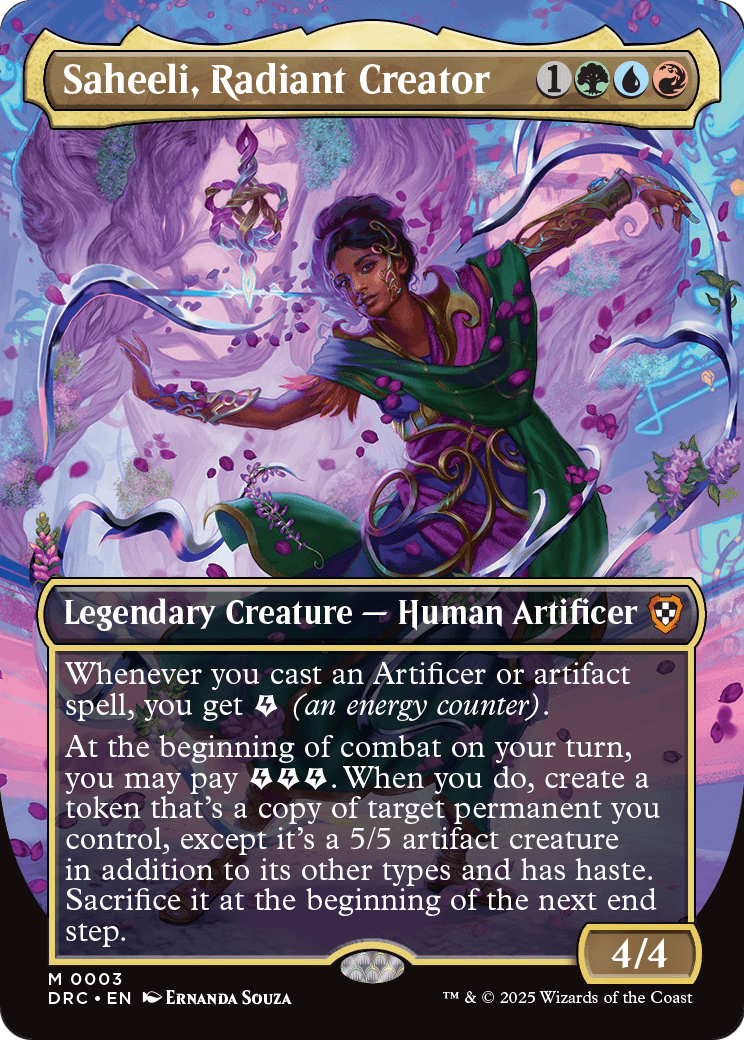 Saheeli, Radiant Creator (Borderless) (DRC-003) [Commander: Aetherdrift]