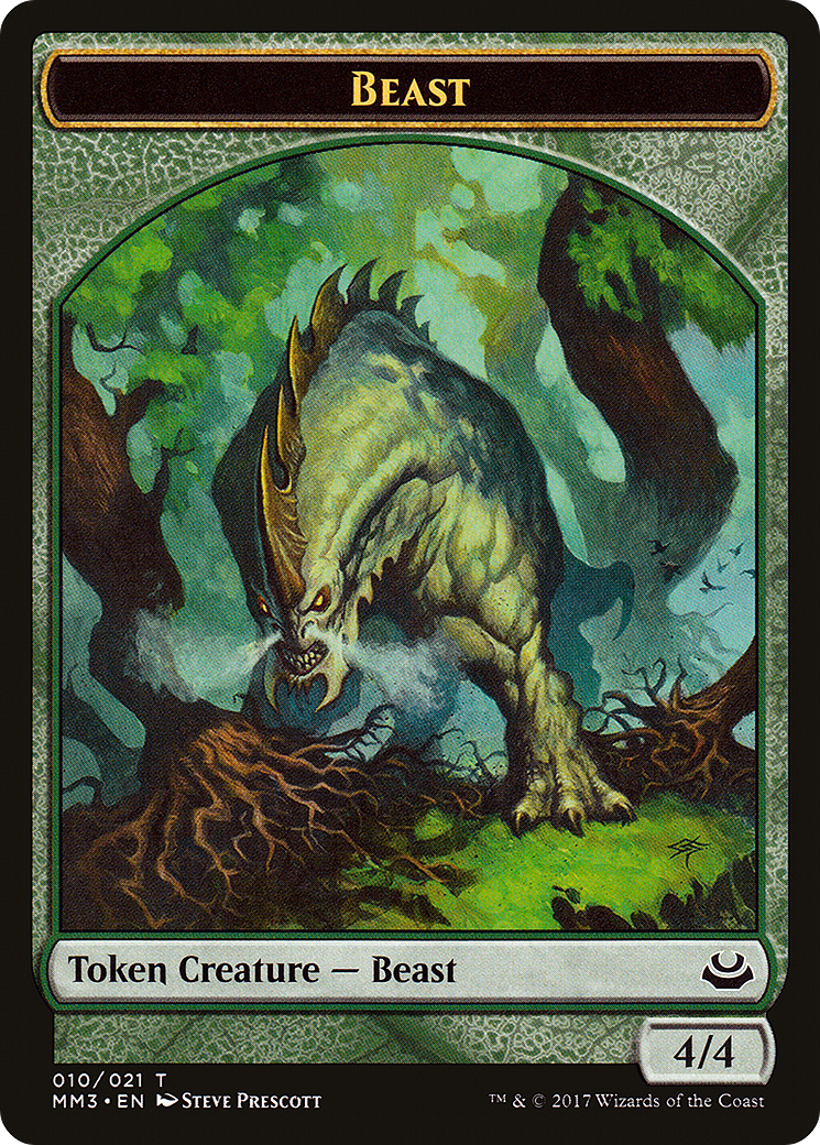 Beast Token (4/4) (MM3-010) [Modern Masters 2017 Tokens]