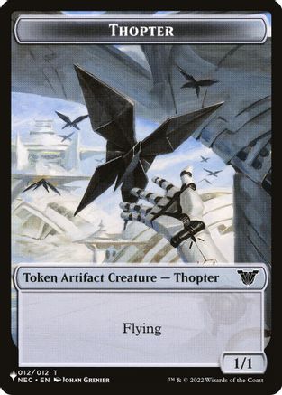 Thopter // Copy Double-Sided Token (LIST-12 // 1) [The List Reprints]