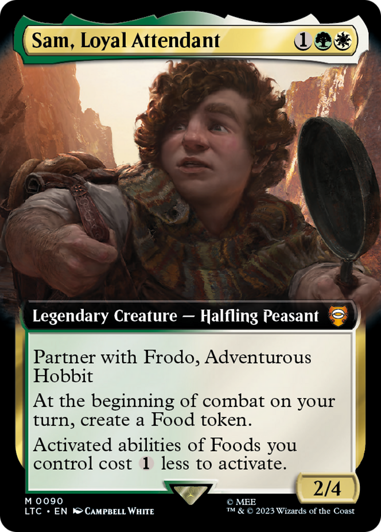 Sam, Loyal Attendant (Extended Art) (LTC-090) [Tales of Middle-earth Commander]