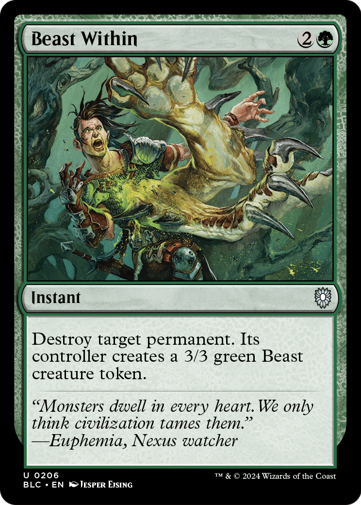 Beast Within (BLC-206) [Bloomburrow Commander]