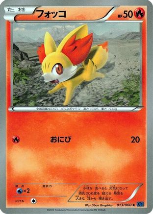 Fennekin (013/060) - XYBx Collection X 1st Edition