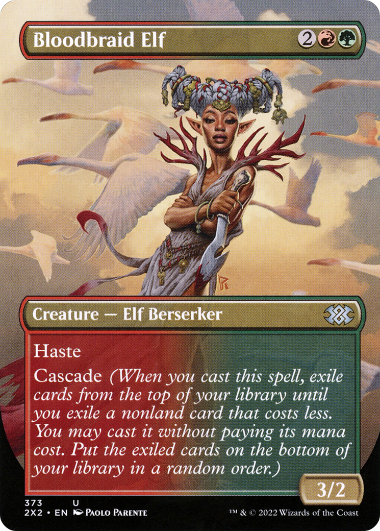 Bloodbraid Elf (Borderless) (2X2-373) [Double Masters 2022] Foil