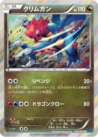 Druddigon (056/080) - XY2 Wild Blaze Unlimited Holofoil