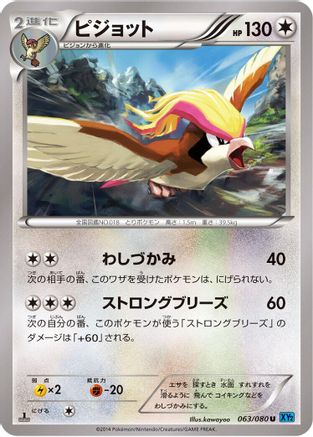 Pidgeot (063/080) - XY2 Wild Blaze Unlimited