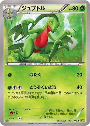 Grovyle (004/070) - XY5Bg Gaia Volcano 1st Edition