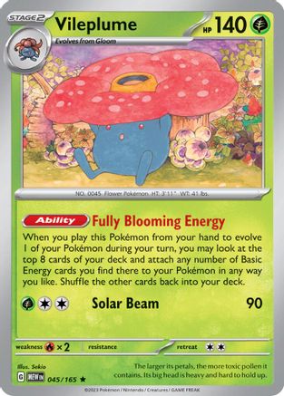 Vileplume (045/165) [Deck Exclusives] - Rare