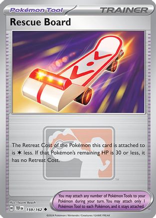 Rescue Board (League Promo) (159/162) [League & Championship Cards] Reverse Holofoil - Uncommon