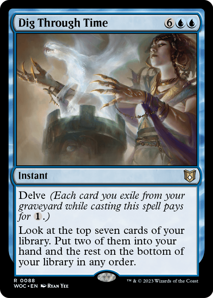 Dig Through Time (WOC-088) [Wilds of Eldraine Commander]