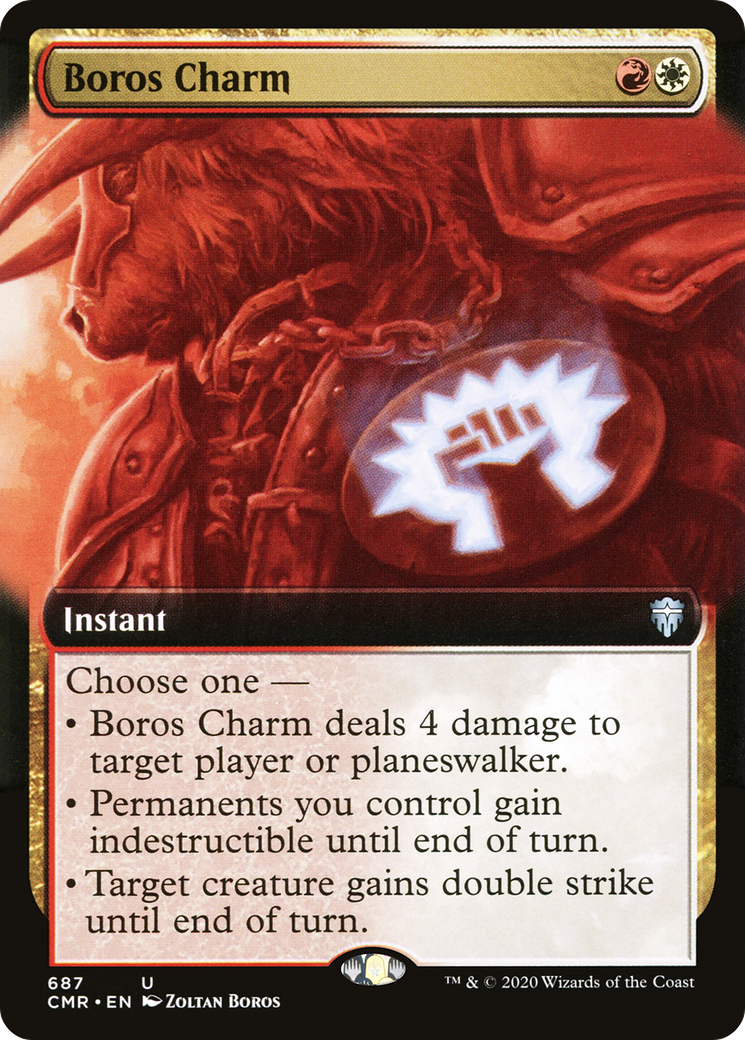Boros Charm (Extended Art) (CMR-687) [Commander Legends] Foil