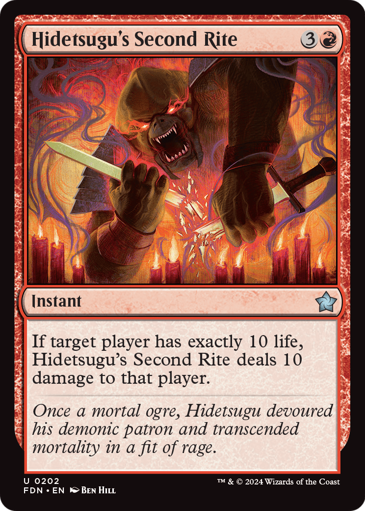 Hidetsugu's Second Rite (FDN-202) [Foundations]