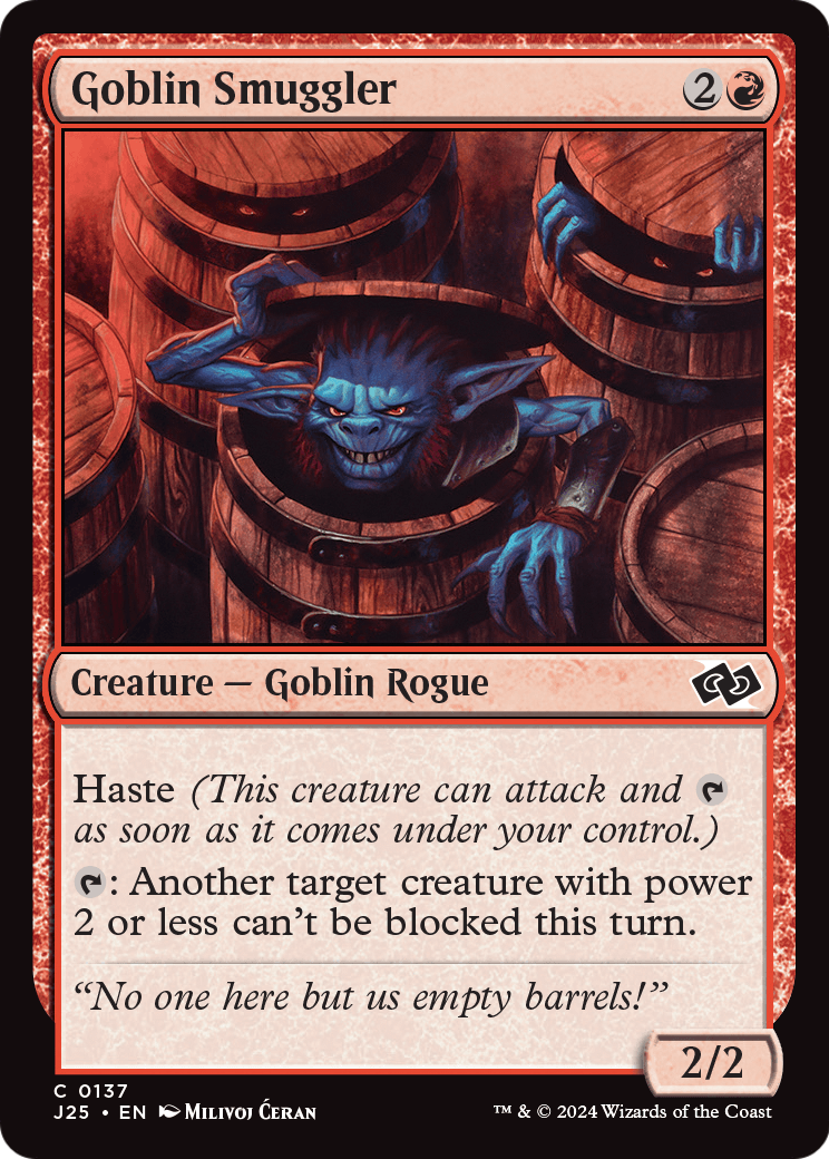 Goblin Smuggler (J25-137) [Foundations Jumpstart]