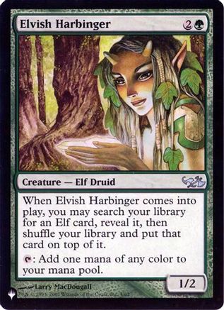 Elvish Harbinger (EVG) (LIST-APR-62) [The List Reprints]