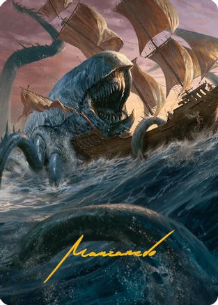 Hullbreaker Horror Art Card (Gold-Stamped Signature) (AAINR-005) [Art Series: Innistrad Remastered]