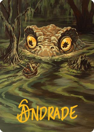 The Gitrog Monster Art Card (Gold-Stamped Signature) (AAINR-025) [Art Series: Innistrad Remastered]