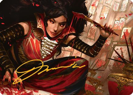 Blood Artist Art Card (Gold-Stamped Signature) (AAINR-022) [Art Series: Innistrad Remastered]