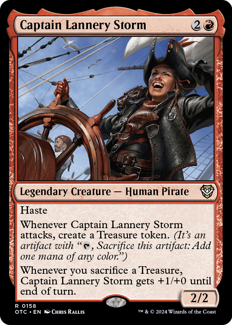 Captain Lannery Storm (OTC-158) [Outlaws of Thunder Junction Commander]