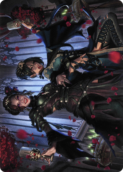 Falkenrath Celebrants // Falkenrath Celebrants (AVOW-073) (Borderless) [Crimson Vow Art Series] Foil