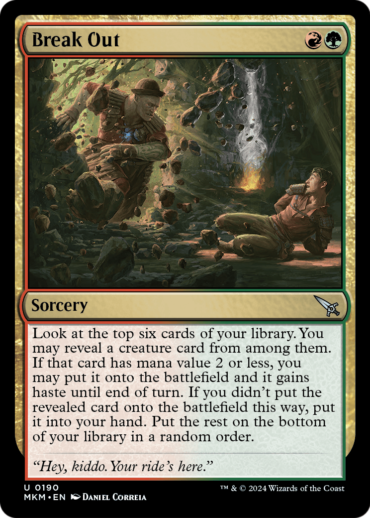 Break Out (b) (MKM-190) [Murders at Karlov Manor] Foil