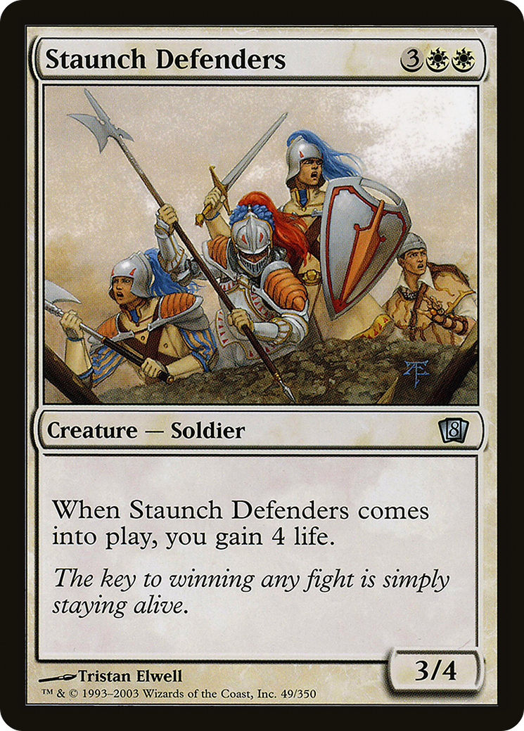 Staunch Defenders (8ED-049) [8th Edition] Foil