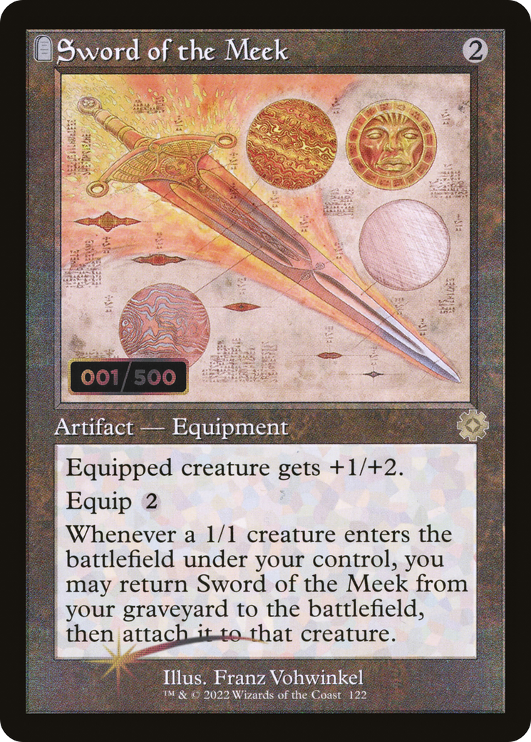 Sword of the Meek (Schematic) (Serial Numbered) (BRR-122) [The Brothers' War Retro Artifacts] Foil