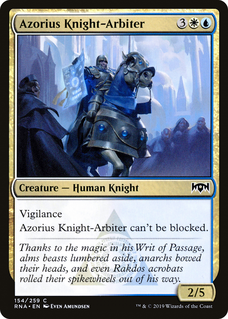 Azorius Knight-Arbiter (RNA-154) [Ravnica Allegiance] Foil