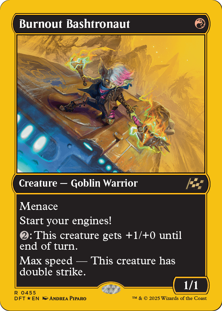 Burnout Bashtronaut (First-Place Foil) (DFT-455) [Aetherdrift] Foil